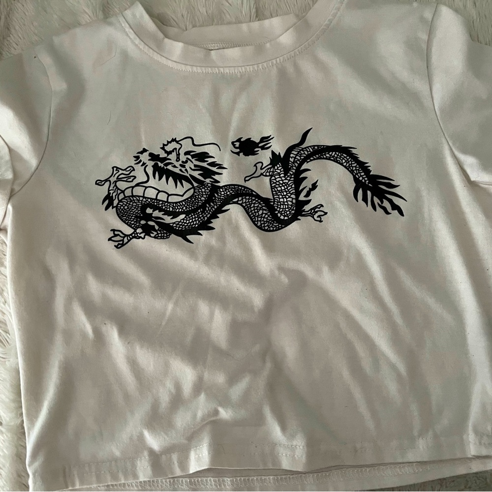 graphic design crop tee